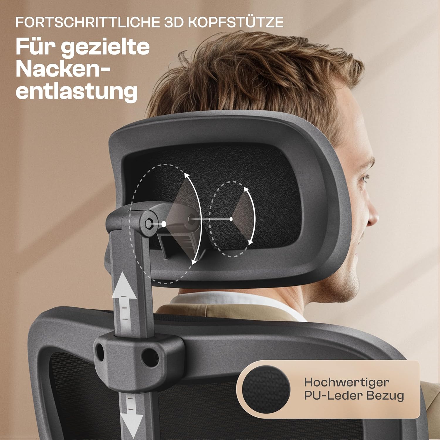 Lancelot Bürostuhl Ergonomisch [VERGLEICHSSIEGER] Bürostuhl Testsieger | Schreibtischstuhl Ergonomisch | Komfortabler Gaming Stuhl | Drehstuhl 150kg für höchsten Komfort