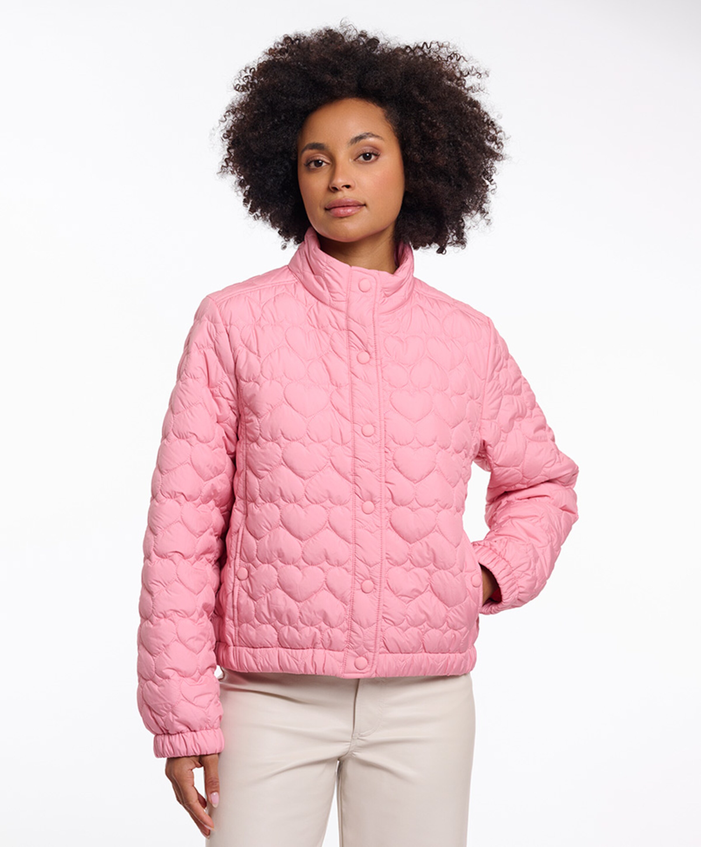 Rino & pelle Dames jas roze