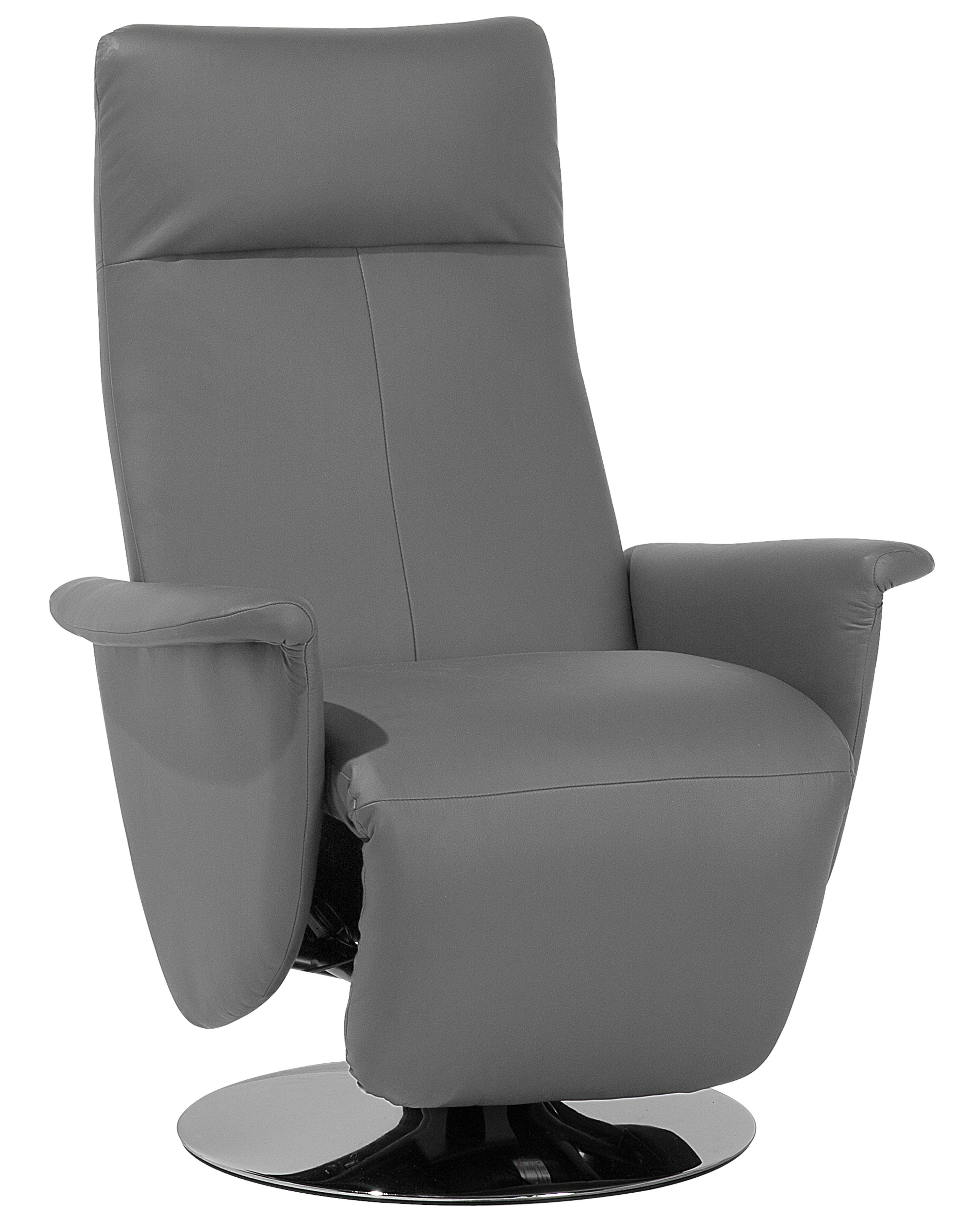 Relaxfauteuil PRIME inclusief voetensteun Kunstleer Grijs