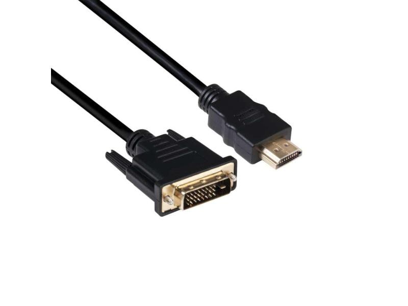 Club 3D Kabel DVI-D – HDMI 1.4, 2 m, Bidirektional Bidirektionales DVI auf HDMI Kabel