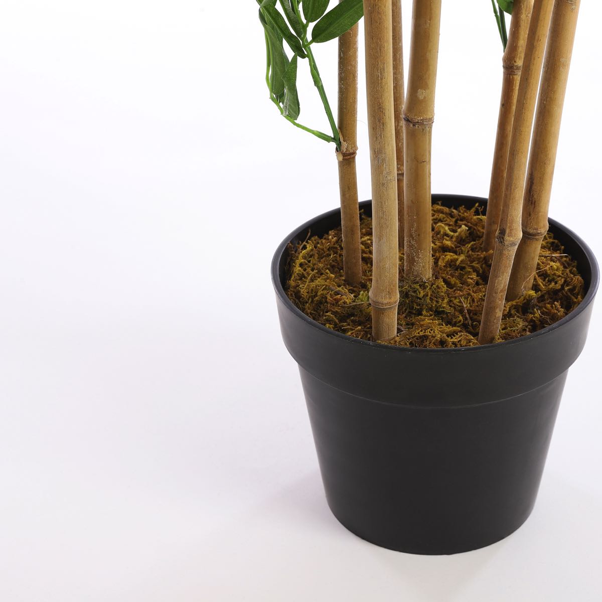 Mica decorations plante artificielle bamboe - 60x60x180 cm - bambou - vert