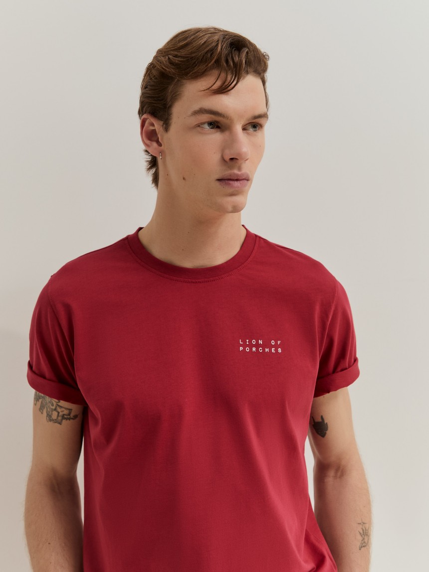 T-shirt de manga curta em algodão