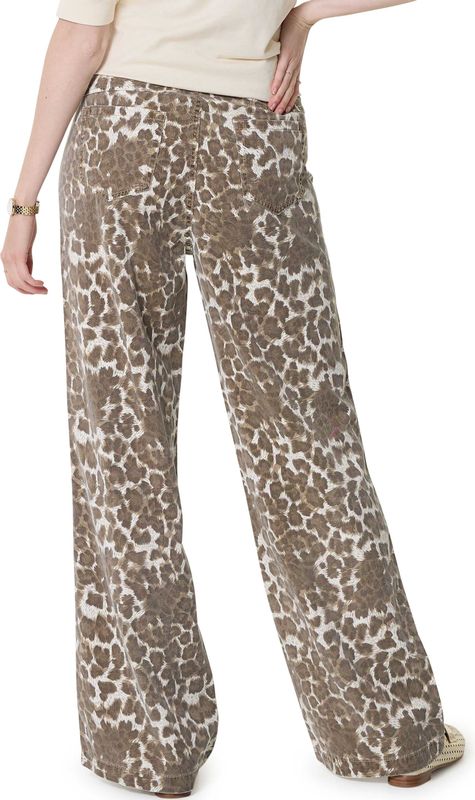 Geisha - Jeans - Zand - Wide Leopard Dessin