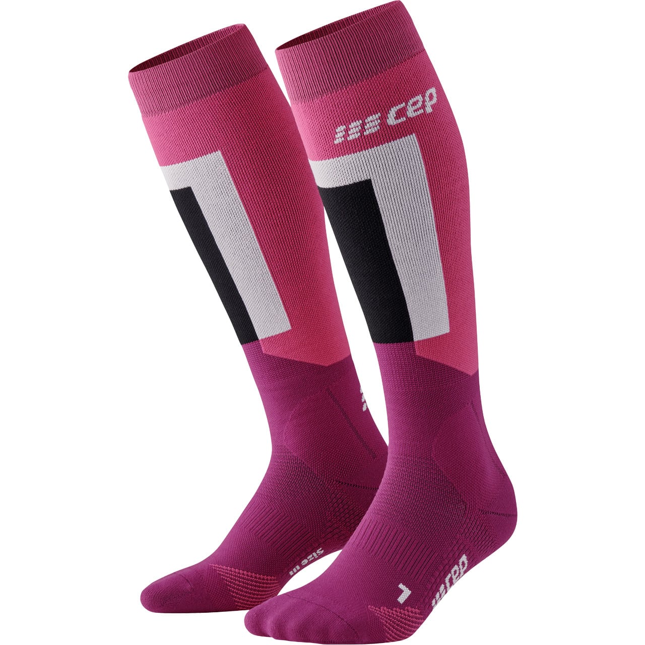 CEP Damen Ski Socken THERMO COMPRESSION pink/purple | Socken | Skitourenbekleidung | Damen | XSPO-Fashion