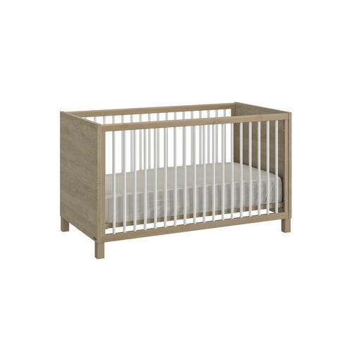 Lit Achille 70x140 cm Chêne Blond et Blanc - GALIPETTE