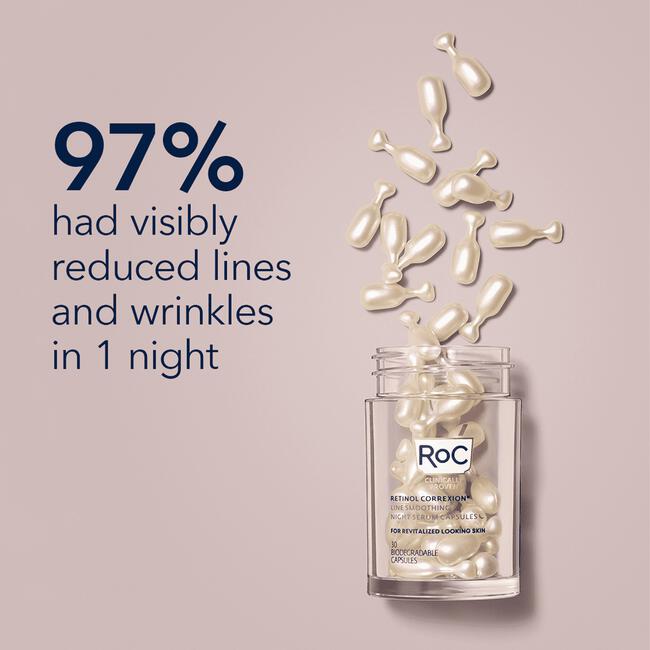 Roc Retinol Correxion Line Smoothing Night Serum 30 capsules