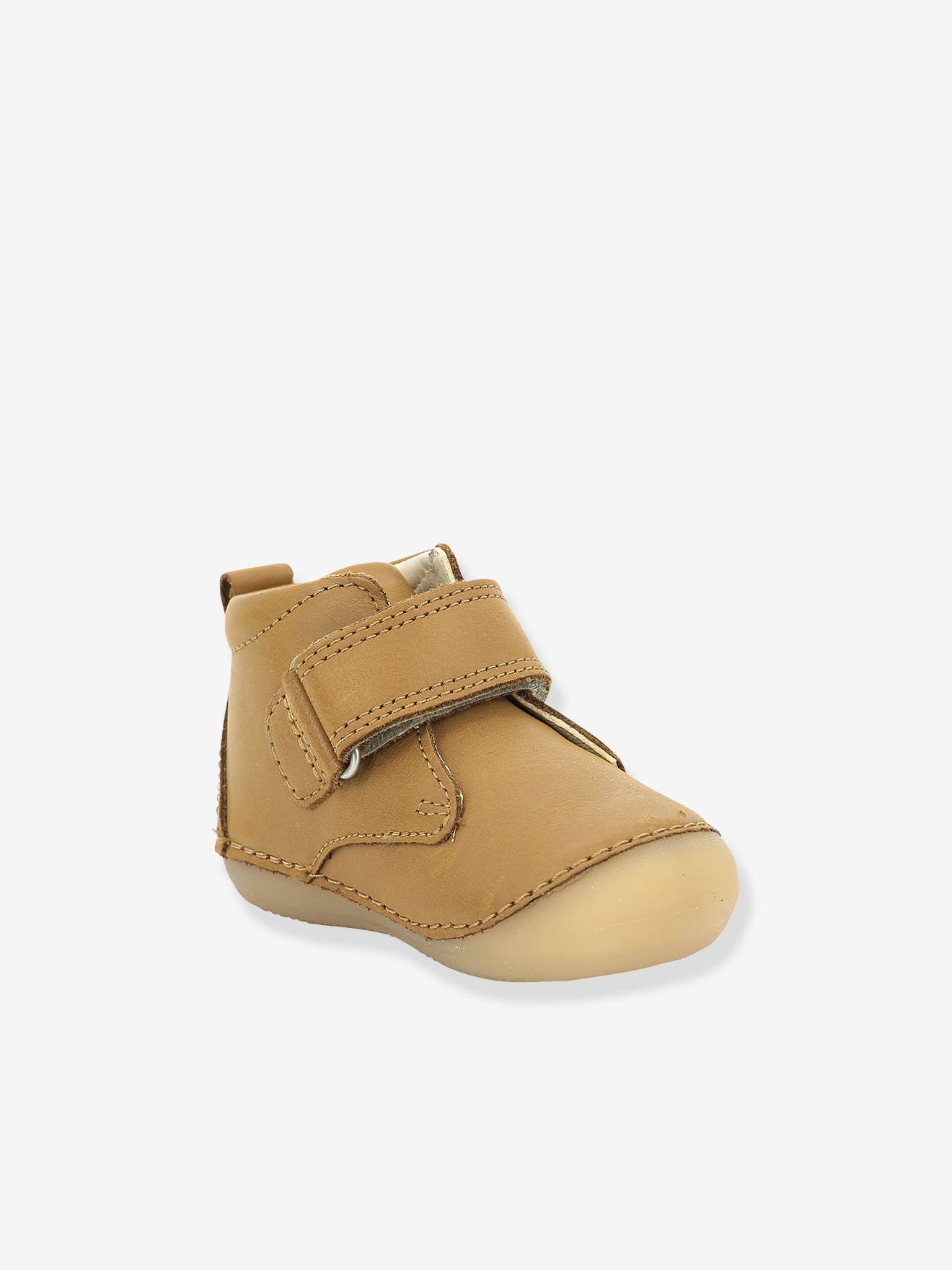 Sabio KICKERS® Botinhas de Couro para Bebê Primeiros Passos Tinta