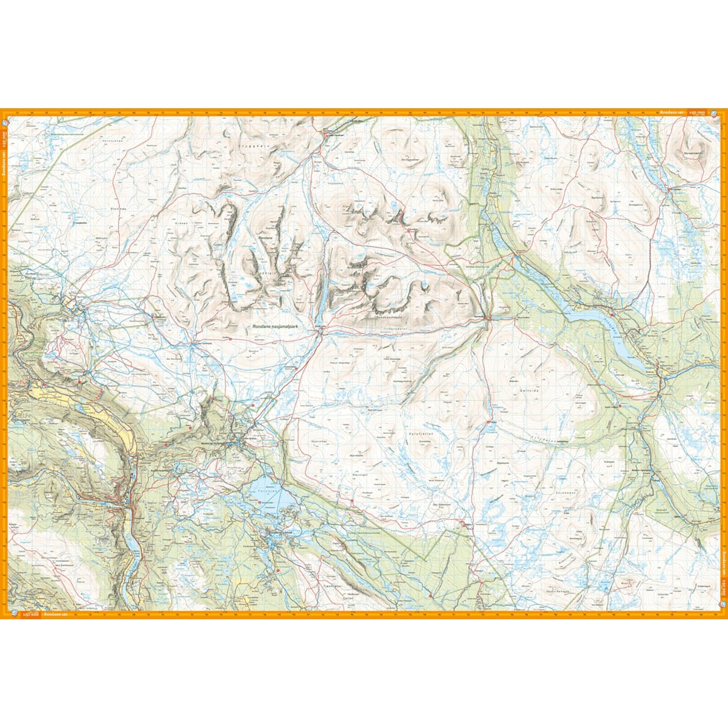 Calazo Turkart Rondane 1:50.000