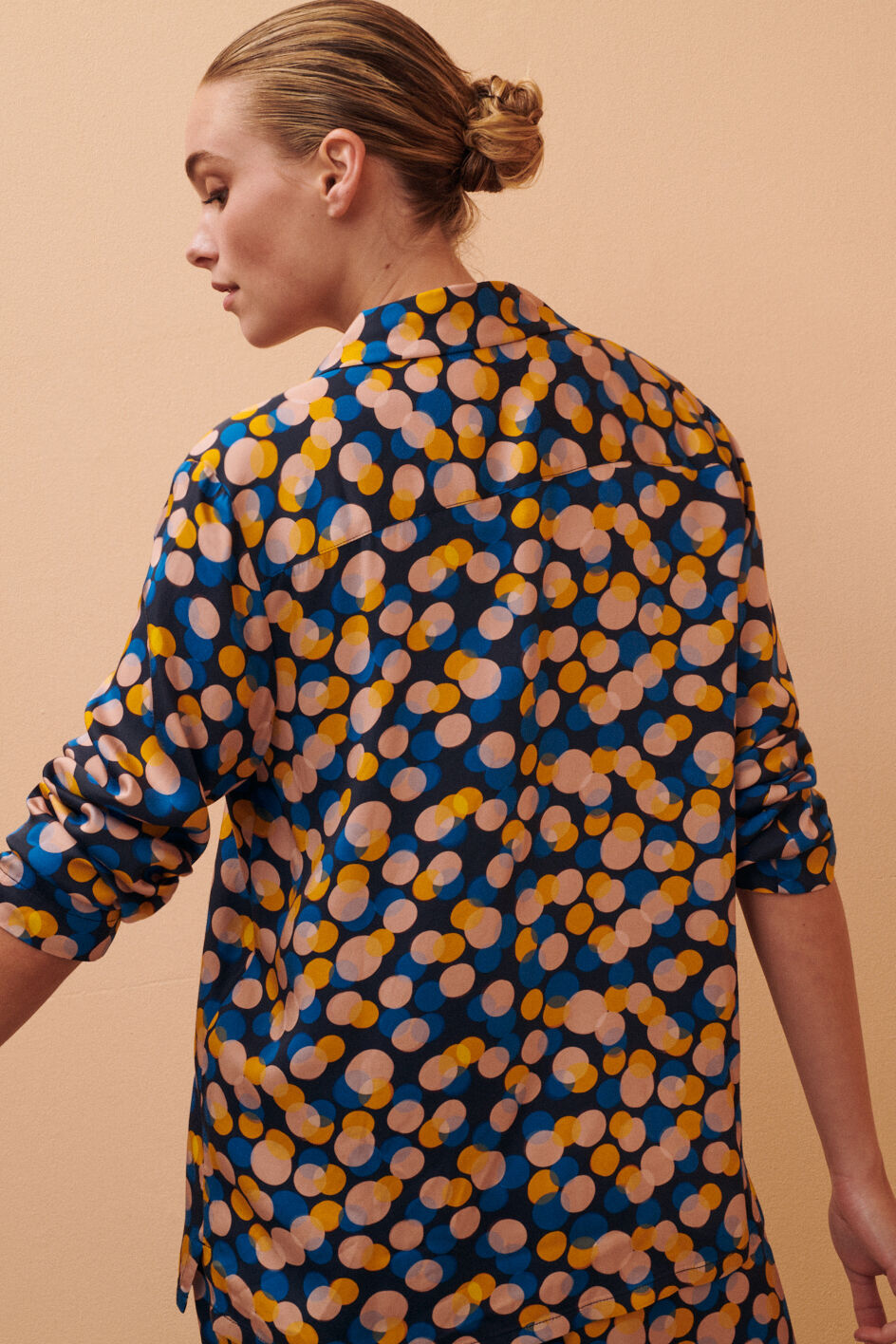 Veste de pyjama - xmas dots bleu empire