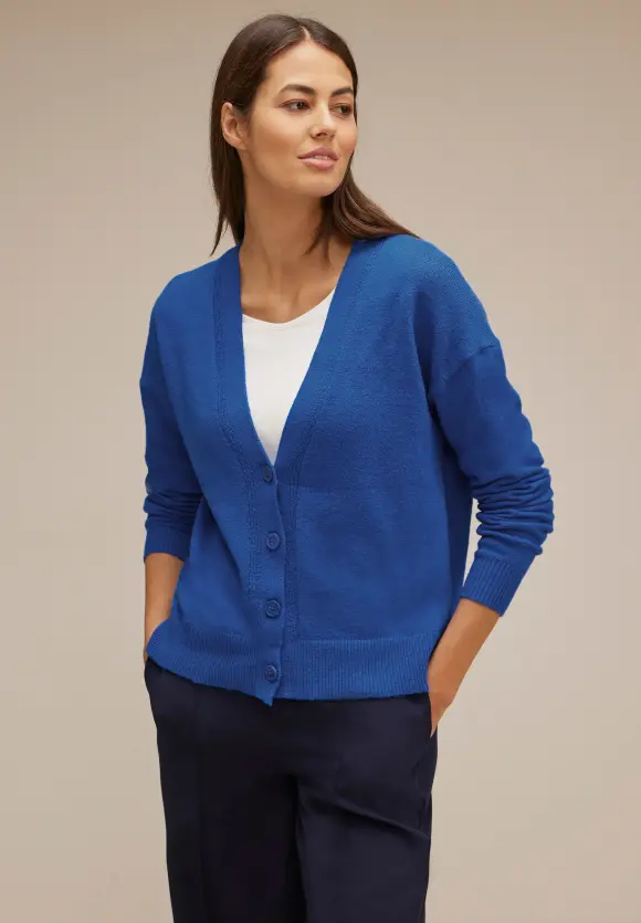 Cardigan mit Knopfleiste - fresh intense gentle blue