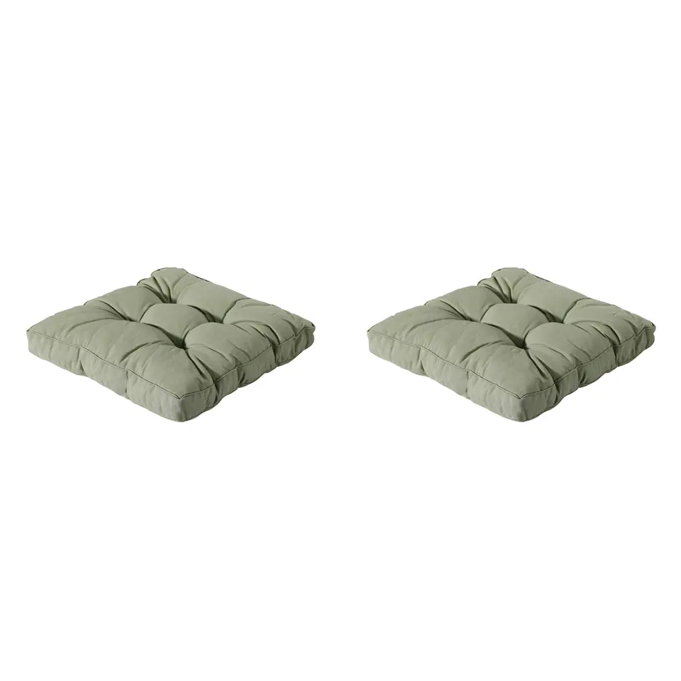 Madison - Florance Zitkussen Panama sage - Ca. 60x60 cm - Set van 2