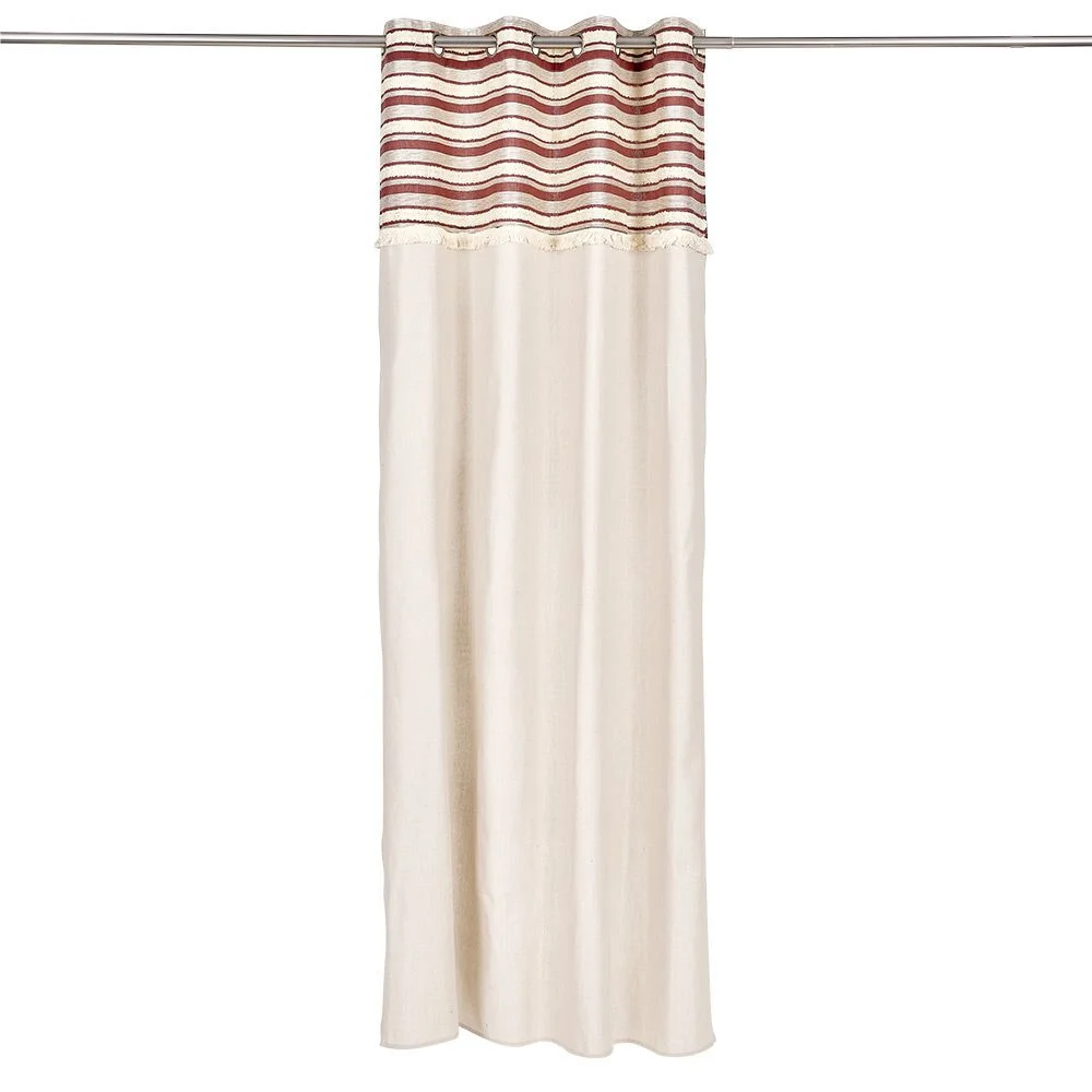 Rideau polycoton 140x240 tuffeté beige