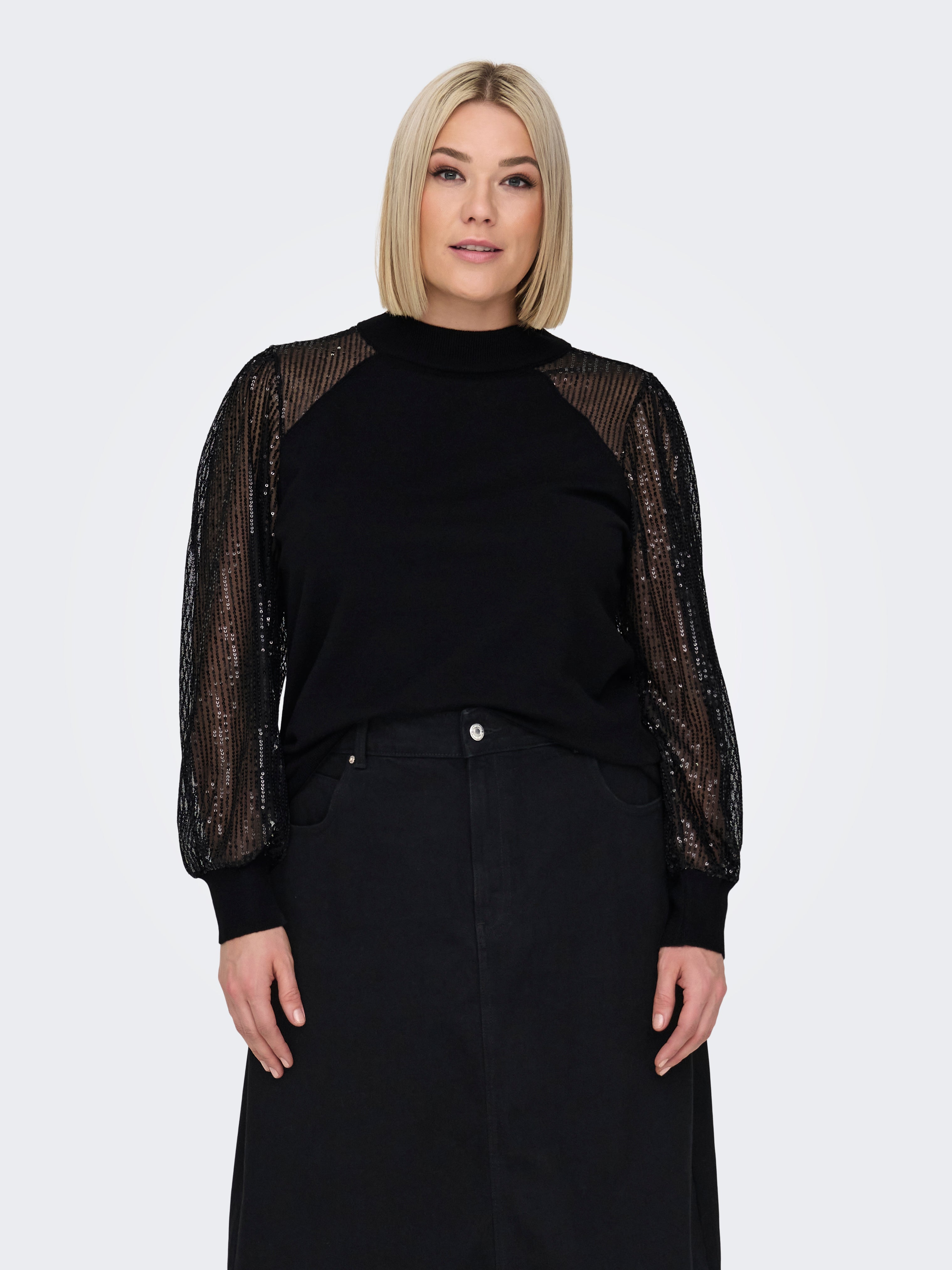 CARNAJA Strickpullover Black