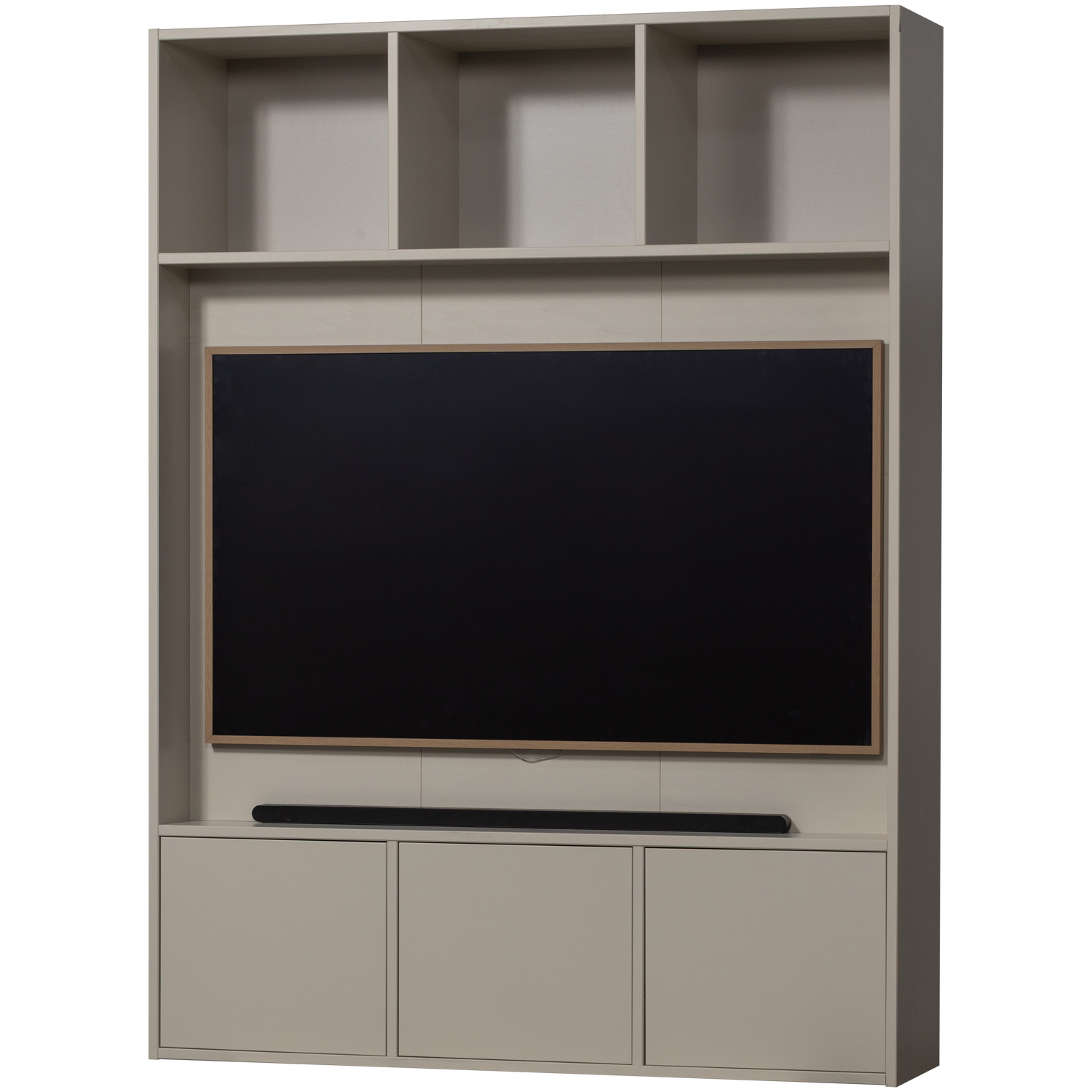 WOOOD Meggy Tv Opbergkast - Grenen hout - Dust|Grijs - 215x160x40