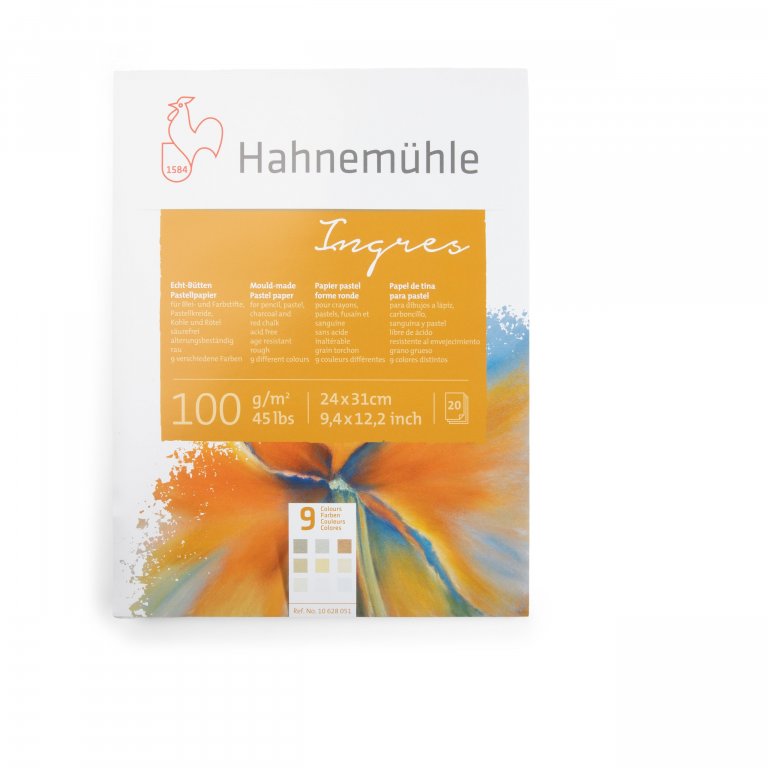 Hahnemühle Pastellmalblock Ingres farbig, 100 g/m²