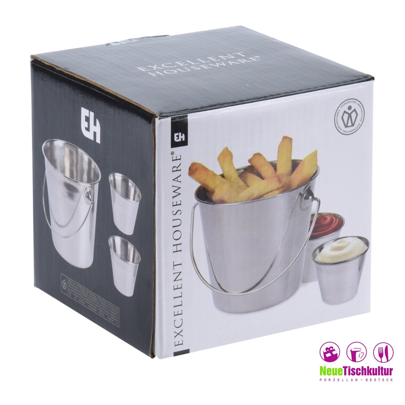 neuetischkultur Schalen-Set, 3-teilig Edelstahl