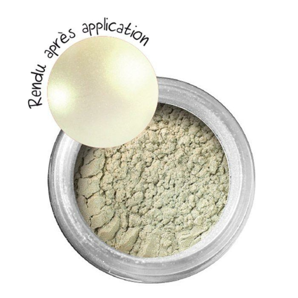 Poudre effet métallique pour pâte polymère - jade