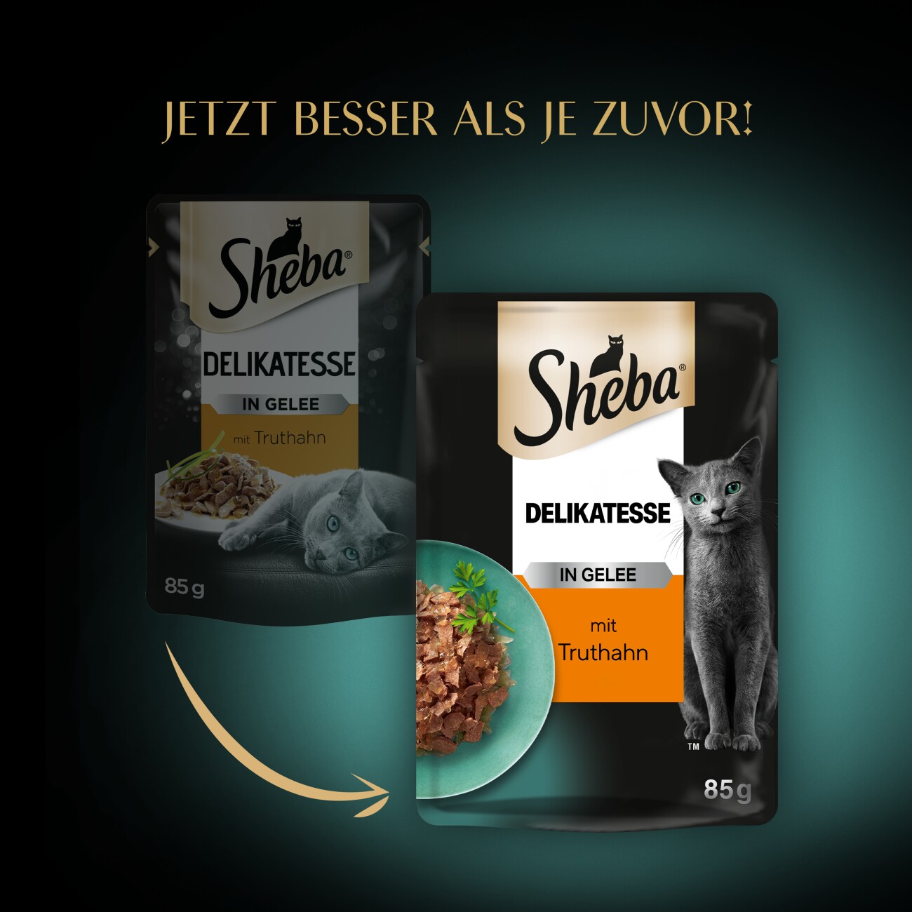 Sheba Delikatesse in Gelee 28x85 g Truthahn