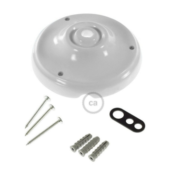 Plafondplaat porselein wit 10,5cm