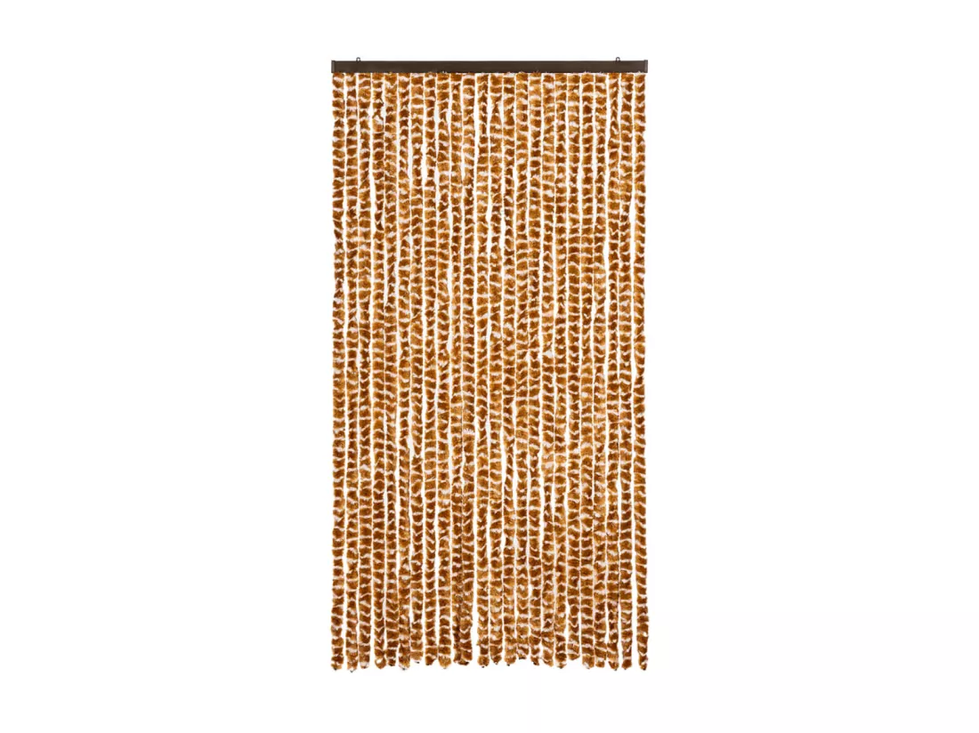 Moustiquaire Ocre et blanc 100x220 cm Chenille