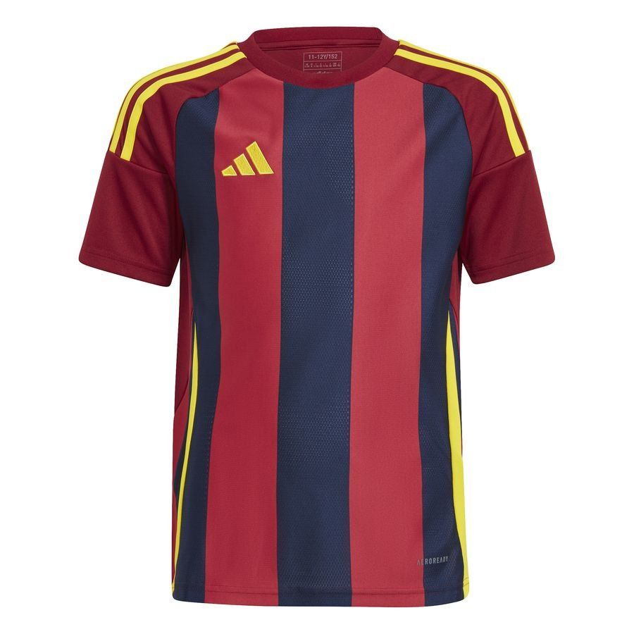 adidas Maillot Striped 24 - Bleu/Bordeaux/Jaune Enfant
