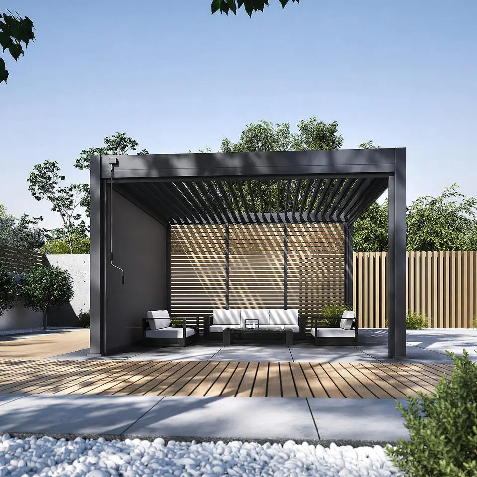 Orion Premium overkapping - 400 x 400 cm - Antraciet