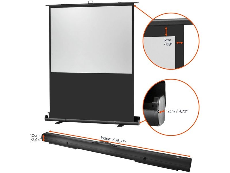Celexon Mobile Leinwand Ultramobil Pro Plus 174x98 cm 16:9 Leinwand, 180 x 102 cm, 16:9