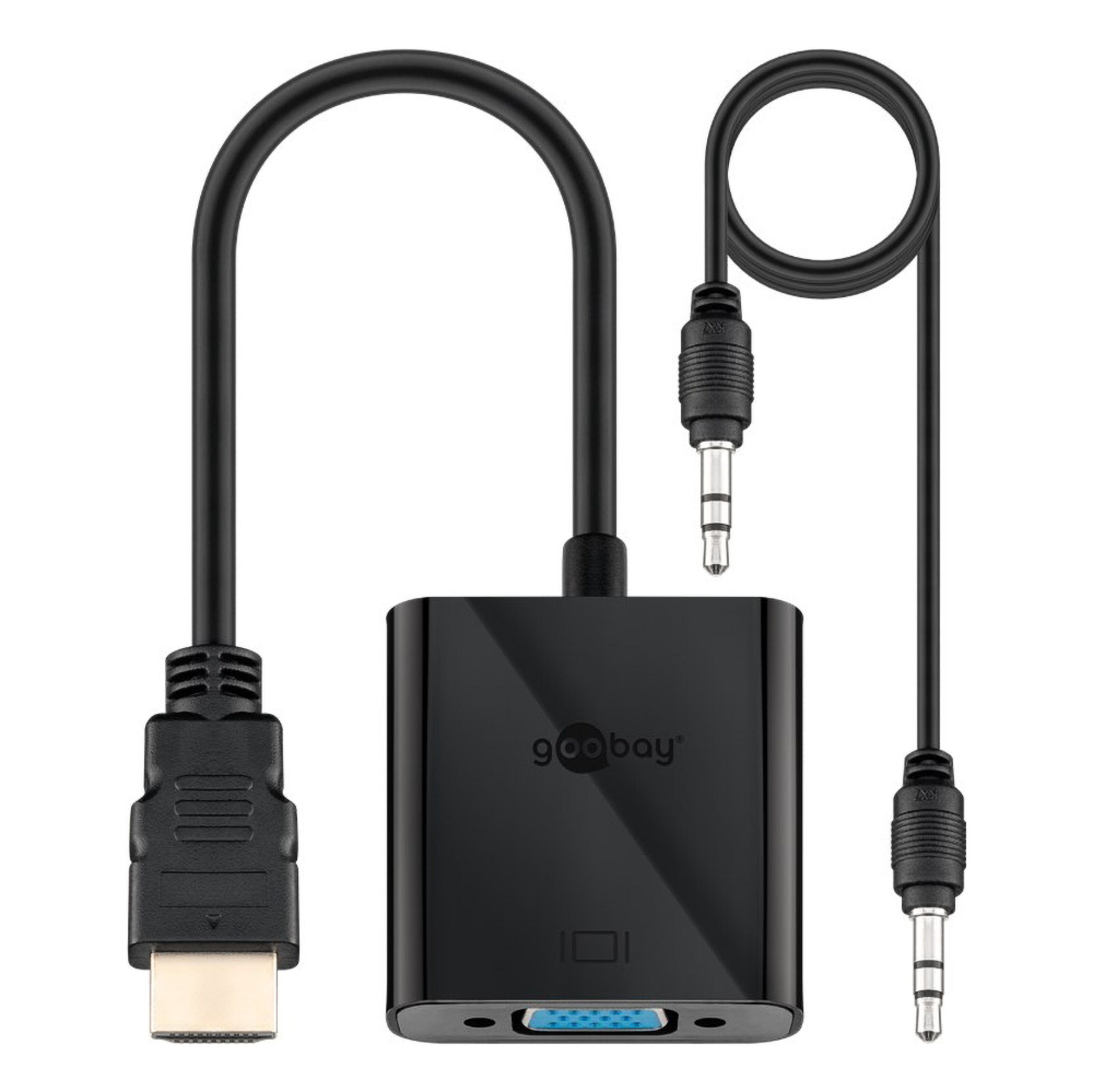 HDMI til VGA-adapter med lyd