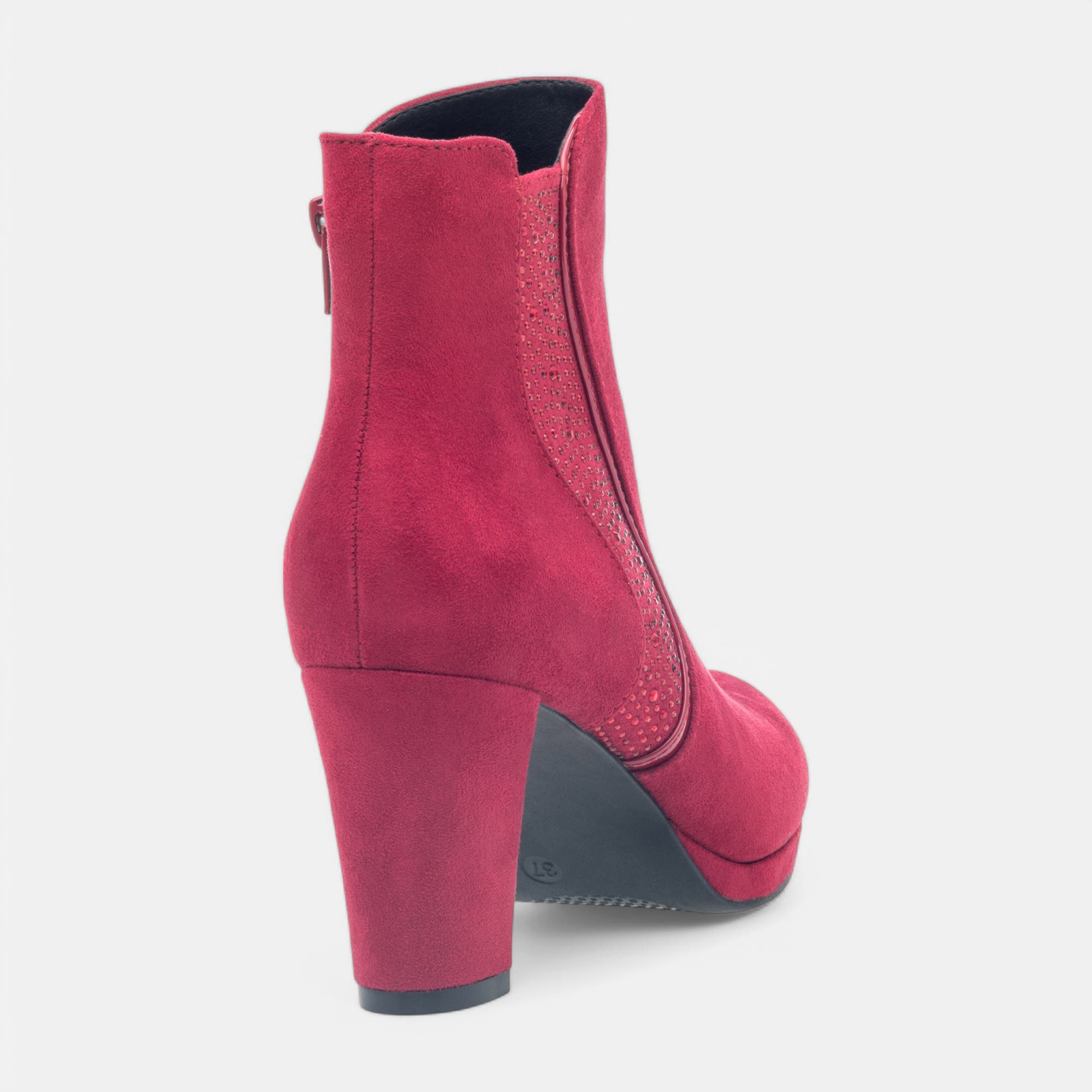 Bottines à talon Femme rouge