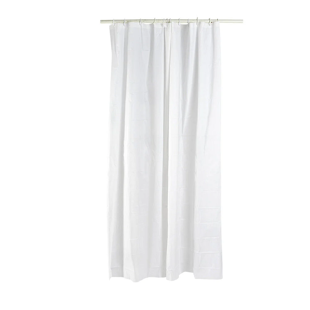 Rideau de douche uni blanc