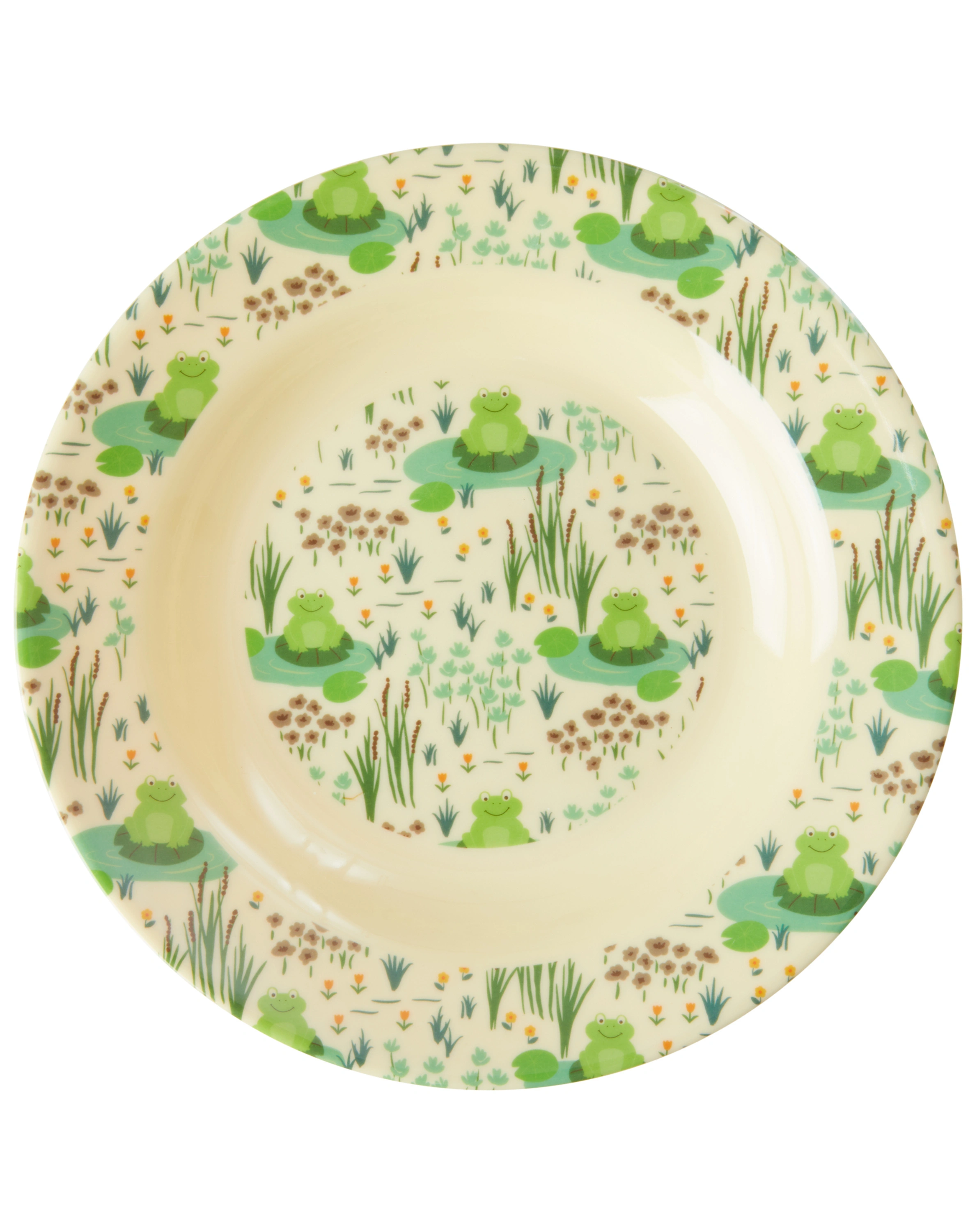 Melamin-Suppenteller FROG in bunt