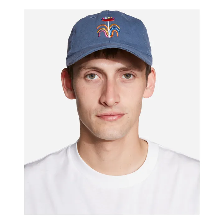 Olow Casquette Uni Coton Bio | Bleu