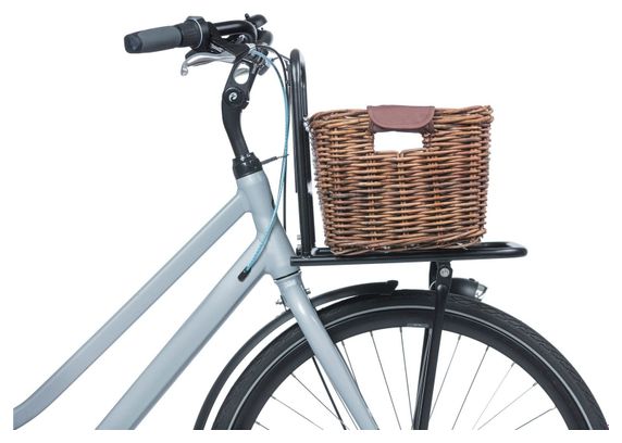 BASIL Panier À Vélo En Rotin Dorset M 27 X 39 X 21 Cm - Natural Brown