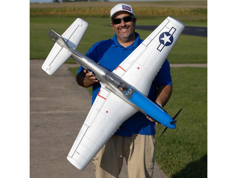 E-flite Warbird P-51D Mustang 1200 mm BNF Basic Mustang «Cripes A’Mighty 3rd» Scale Warbird mit Spektrum Komponenten