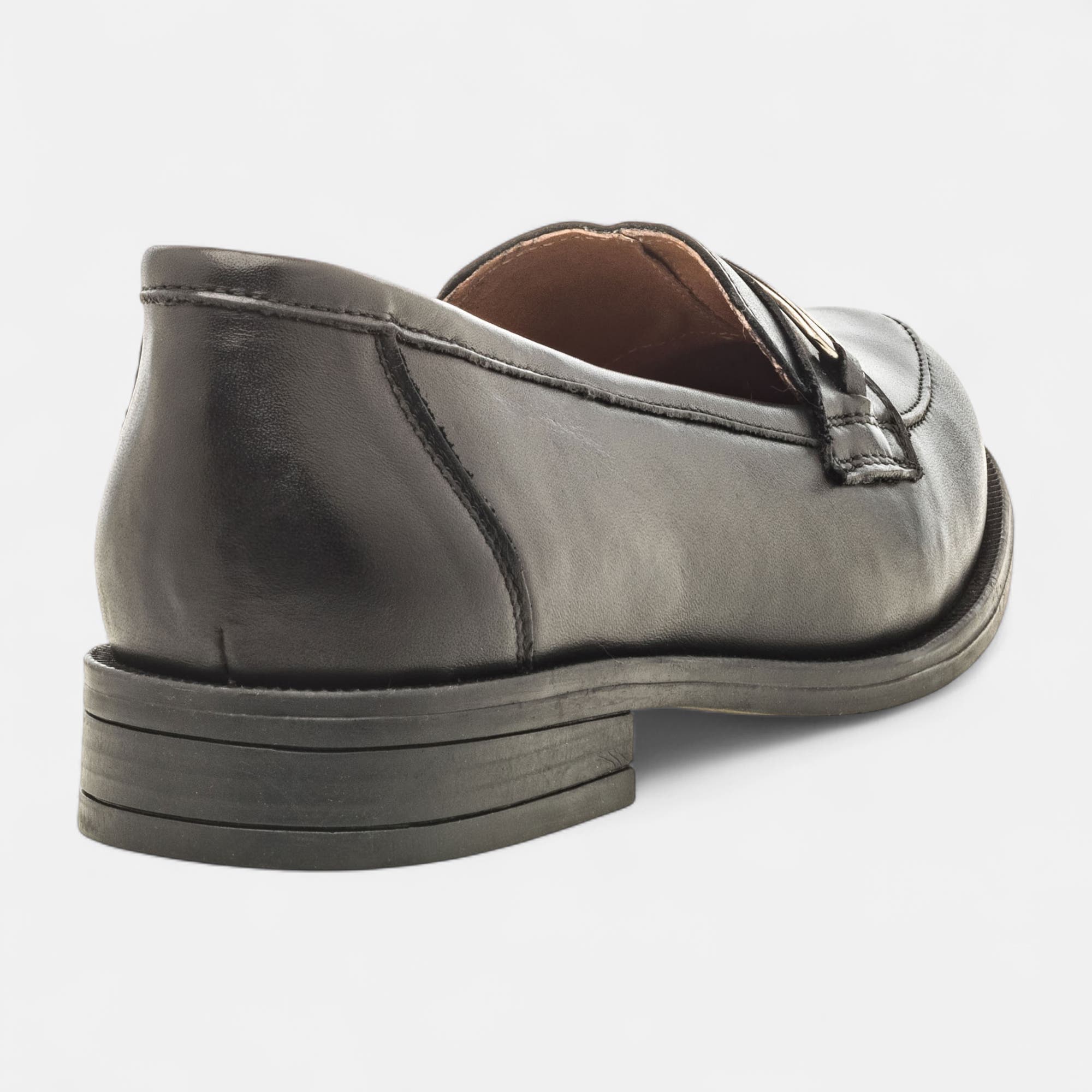 Mocassins Femme en cuir noir