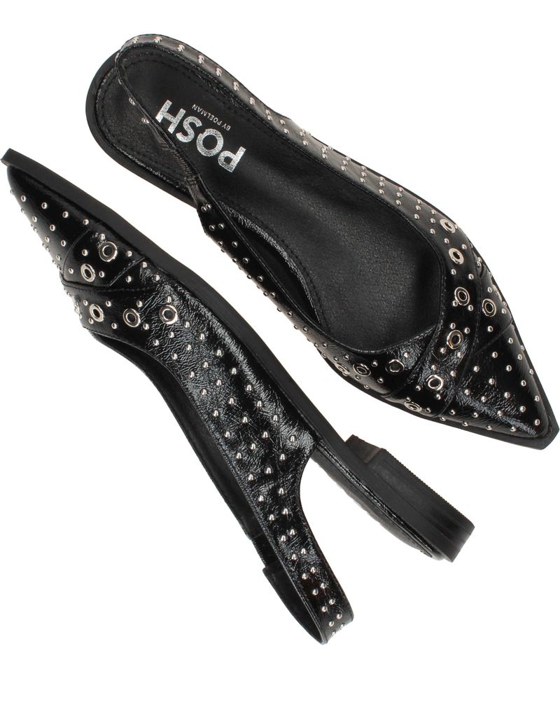 POSH by Poelman Instappers Zwart Dames