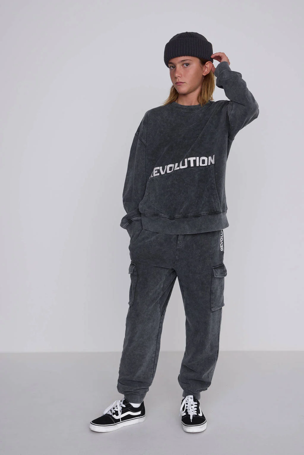Coolcat sweater Nixonmet printopdruk acid black