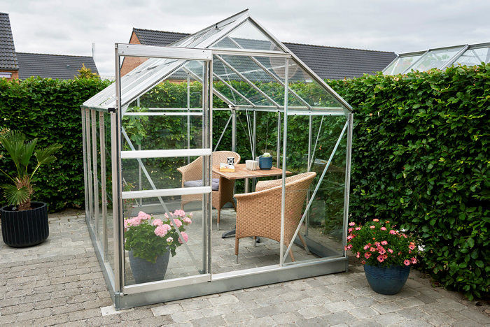 Halls Popular 86 drivhus 5 m² - aluminium
