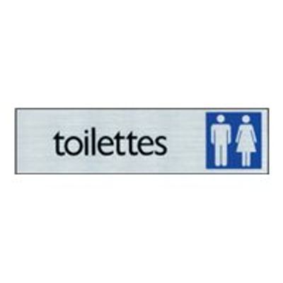 Pickup - Plaque de signalisation - 165 x 44 mm - WC hommes / femmes