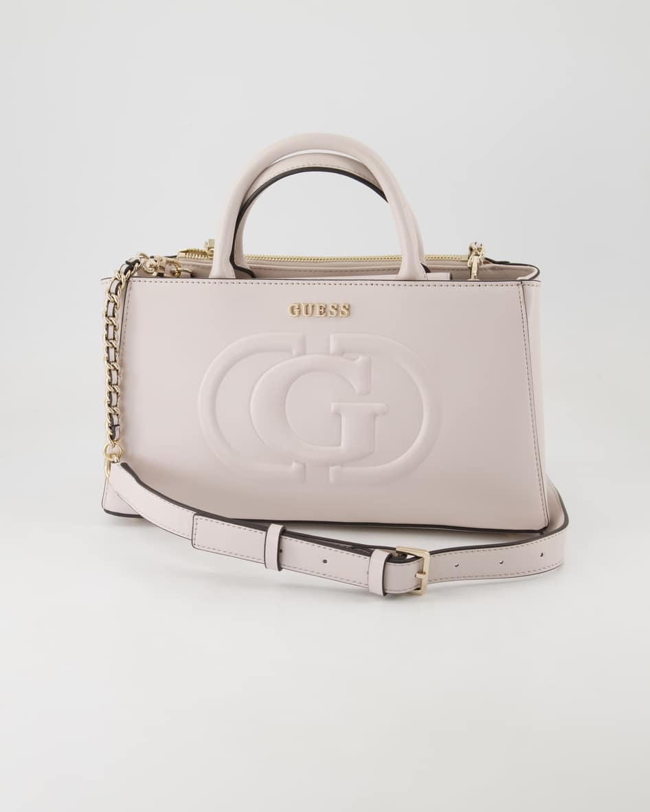 Guess Eco Mietta Flap Handtasche in Beige