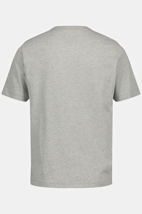 T-Shirt, Halbarm, Melangejersey, LAKE Print, Rundhals