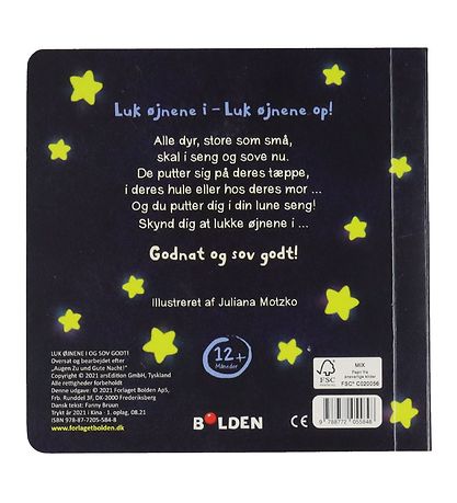Forlaget Bolden Bog - Luk ?jnene I Og Sov Godt! - Dansk