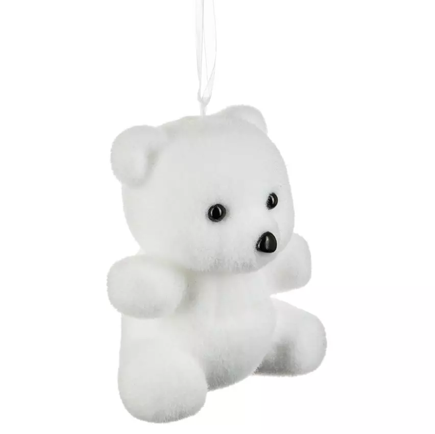 Ours polaire à suspendre (H13 cm) Cannelito Blanc
