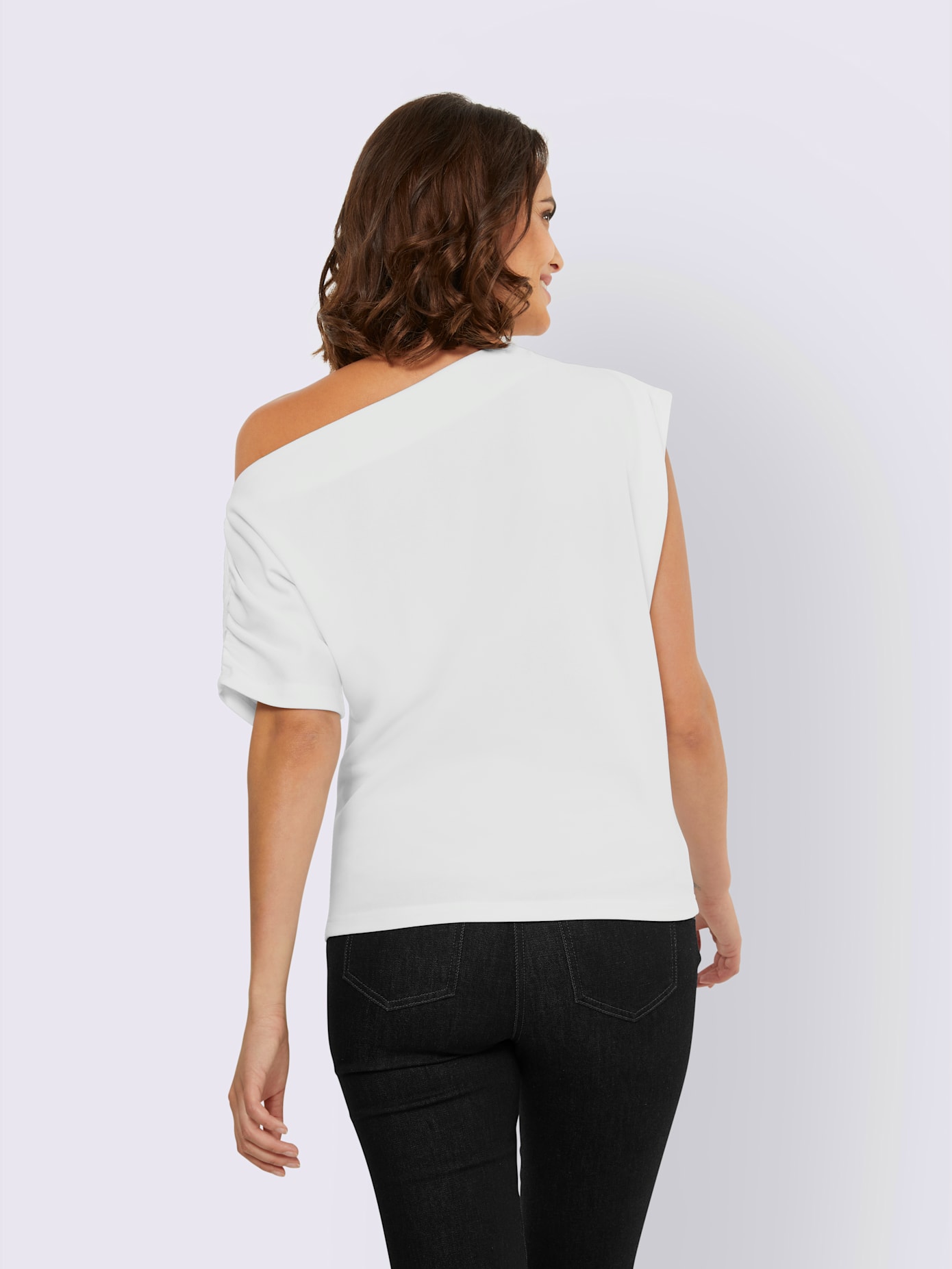 T-shirt encolure asymétrique