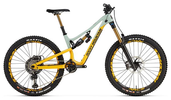VTT Tout-Suspendu Rocky Mountain Altitude Carbon 90 Shimano XTR 12V 27 5'' Rallye Edition Vert Jaune