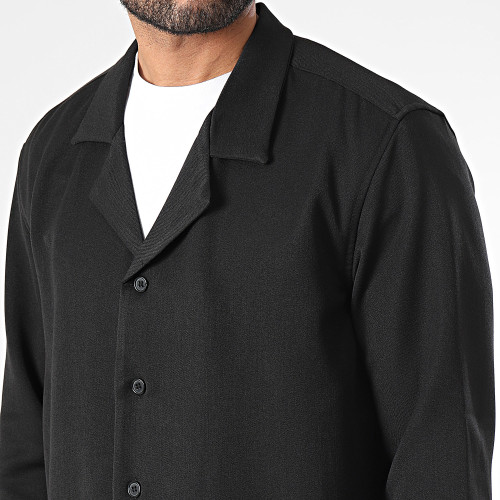Ensemble Chemise Manches Longues Et Pantalon Noir
