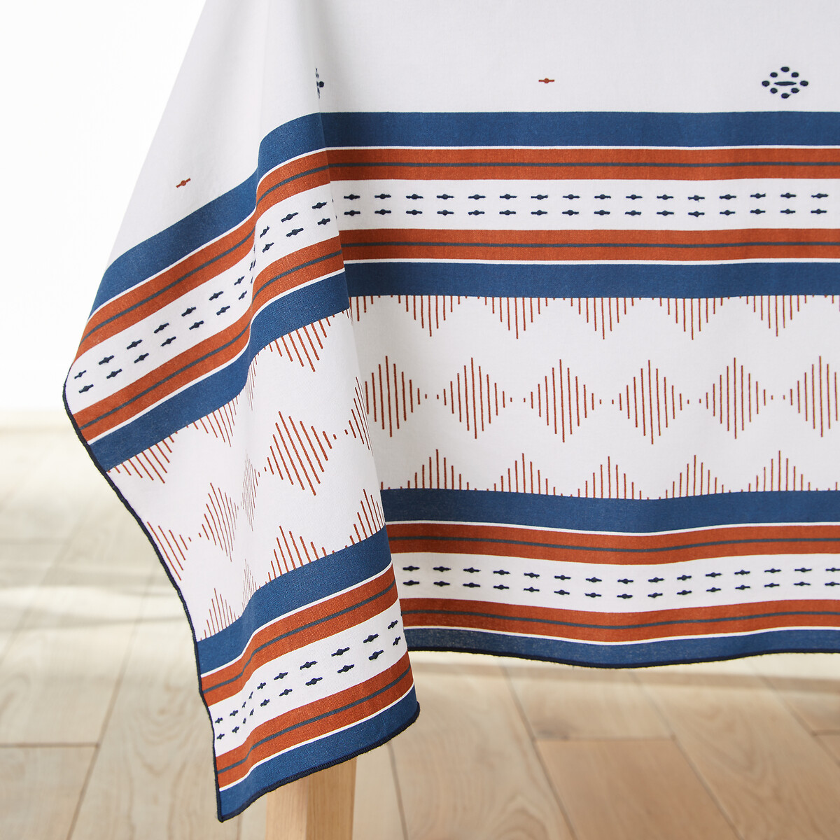 LA REDOUTE INTERIEURS<br>Toalha de mesa em algodão, estampada e bordada, Maliau