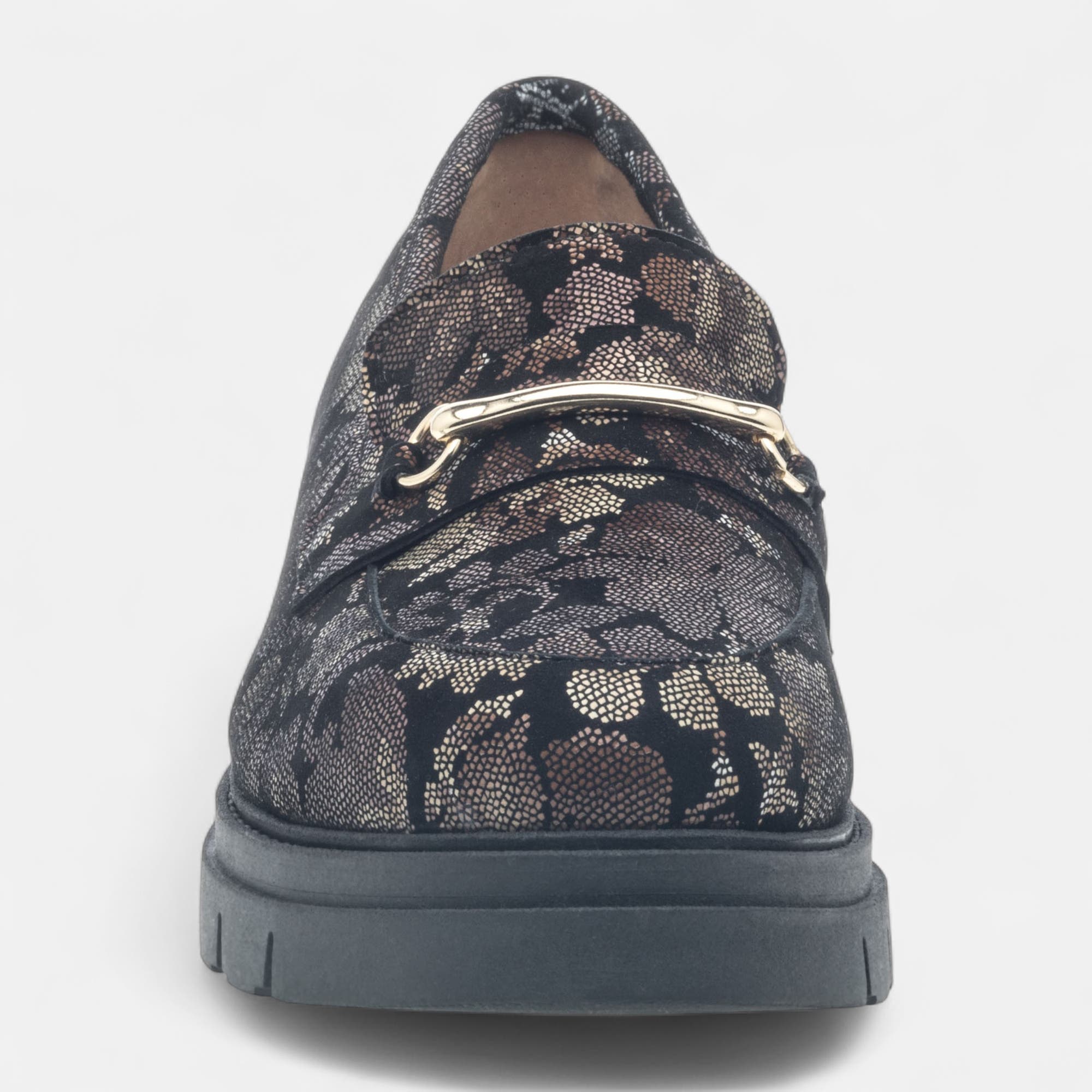 Mocassins Femme en cuir multicolore