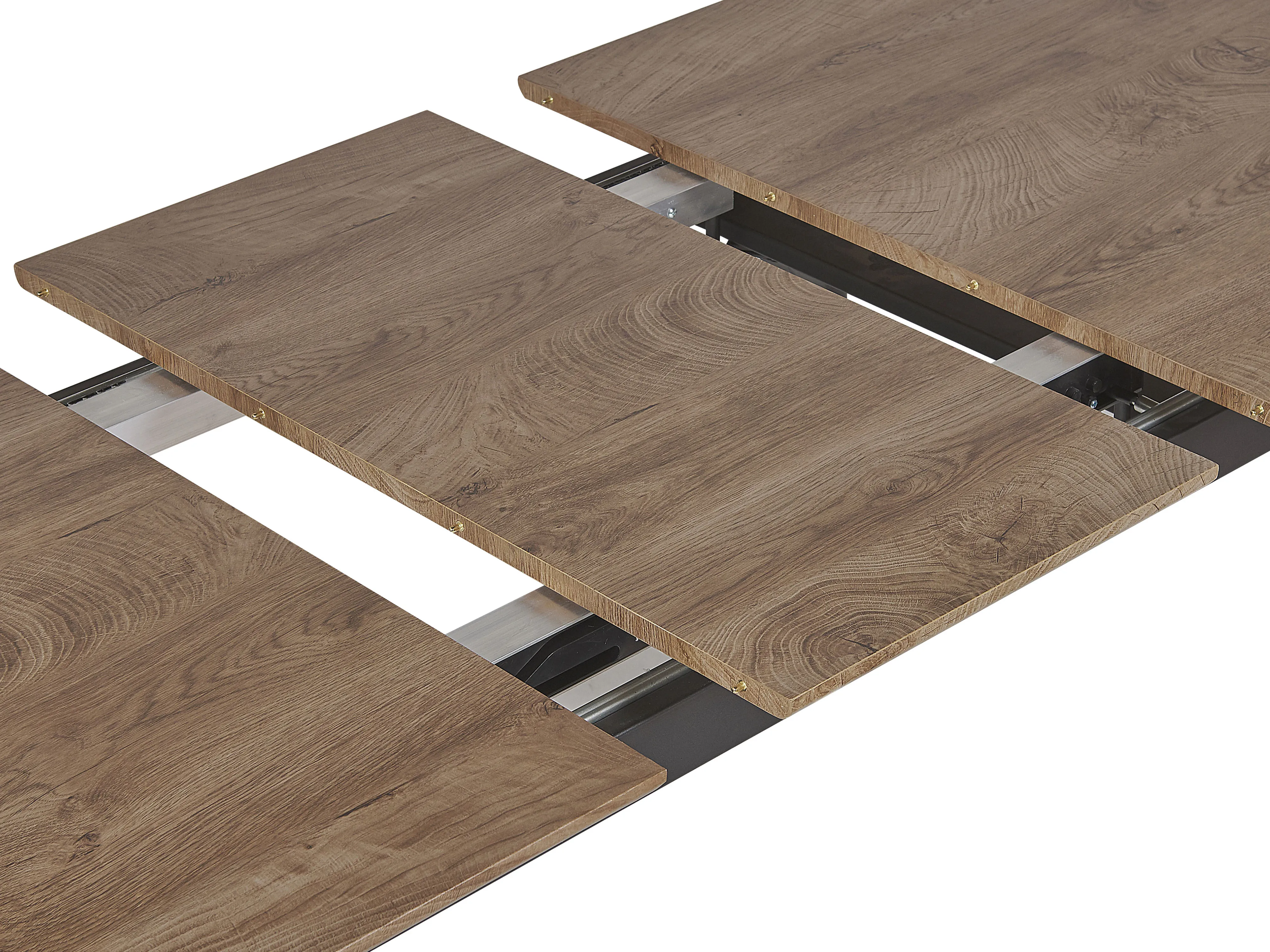 Eettafel uitschuifbaar BARBOSA Donkerbruin 80 cm 140/180 cm