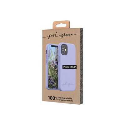 Just Green - coque de protection pour iPhone 12 mini - lavande